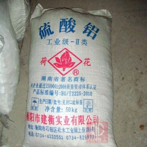 硫酸鋁，Al2(SO4)3